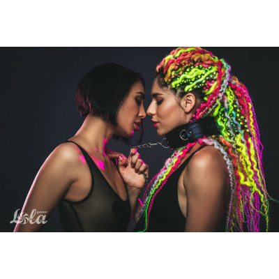 Черный ошейник Fetish с поводком Черный ошейник Fetish с поводком