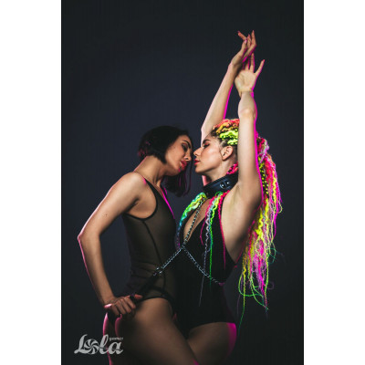 Черный ошейник Fetish с поводком Черный ошейник Fetish с поводком