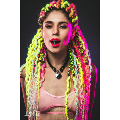 Черный ошейник Utopia с замком и ключиком Черный ошейник Utopia с замком и ключиком