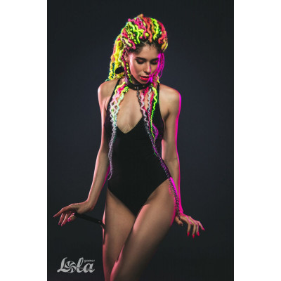 Черный ошейник с поводком Wild Черный ошейник с поводком Wild