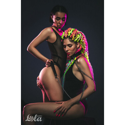 Черный ошейник с поводком Wild Черный ошейник с поводком Wild