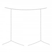 Серебристое украшение на бедра со стразами