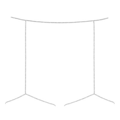 Серебристое украшение на бедра со стразами Серебристое украшение на бедра со стразами