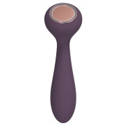 Фиолетовый вибратор с функцией нагрева PANACEA - 17,4 см.