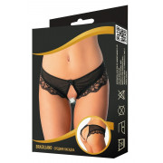 Контактные трусики-бразилиана с кружевными рюшами