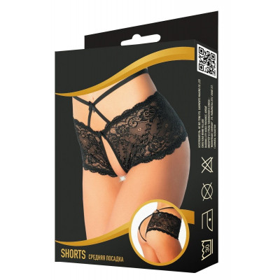 Пикантные контактные кружевные трусики-шортики Пикантные контактные кружевные трусики-шортики