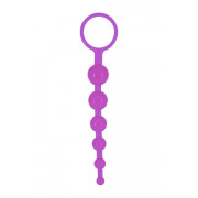 Фиолетовая анальная цепочка DRAGONZ TALE ANAL - 20 см.