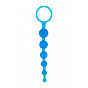 Синяя анальная цепочка DRAGONZ TALE ANAL - 20 см.