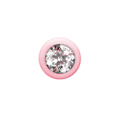 Розовая анальная цепочка с кристаллом Buddy - 17,7 см. Розовая анальная цепочка с кристаллом Buddy - 17,7 см.