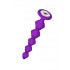 Фиолетовая анальная цепочка с кристаллом Buddy - 17,7 см. Фиолетовая анальная цепочка с кристаллом Buddy - 17,7 см.