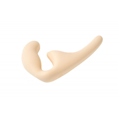 Бежевый безремневой страпон Seduction - 20,5 см. Бежевый безремневой страпон Seduction - 20,5 см.