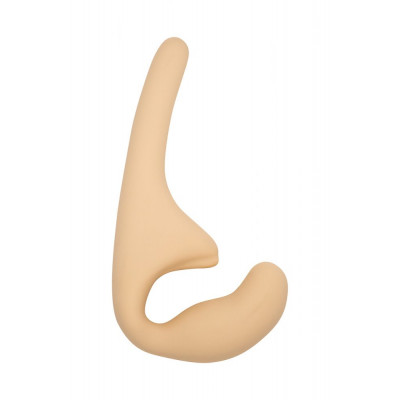 Бежевый безремневой страпон Seduction - 20,5 см. Бежевый безремневой страпон Seduction - 20,5 см.