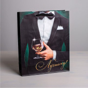 Бумажный пакет Лучшему! - 23 х 27 см.