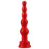 Красный анальный стимулятор-ёлочка - 14,5 см. Красный анальный стимулятор-ёлочка - 14,5 см.