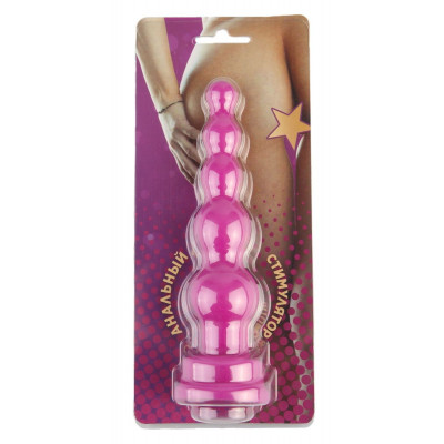 Фиолетовый анальный стимулятор-ёлочка - 14,5 см. Фиолетовый анальный стимулятор-ёлочка - 14,5 см.