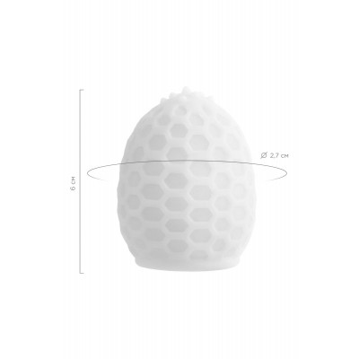 Белый рельефный мастурбатор Pufl Белый рельефный мастурбатор Pufl