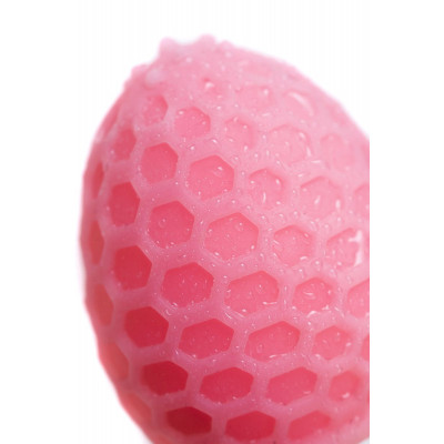 Розовый рельефный мастурбатор Pufl Розовый рельефный мастурбатор Pufl