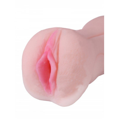 Телесный двусторонний мастурбатор STROKER - вагина и ротик Телесный двусторонний мастурбатор STROKER - вагина и ротик