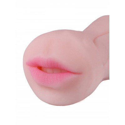 Телесный двусторонний мастурбатор STROKER - вагина и ротик Телесный двусторонний мастурбатор STROKER - вагина и ротик