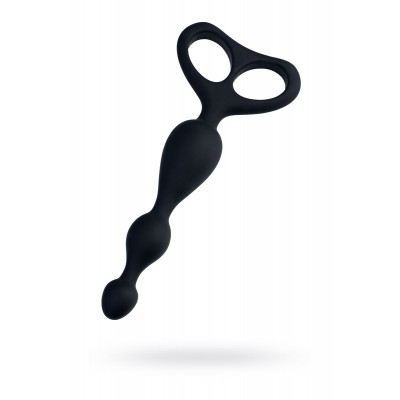 Черная анальная цепочка Aquilae - 18 см. Черная анальная цепочка Aquilae - 18 см.