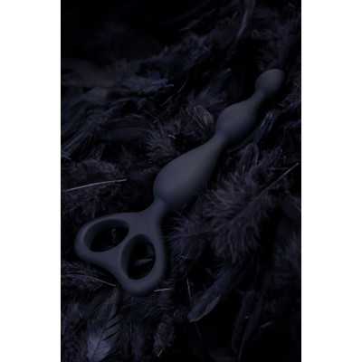 Черная анальная цепочка Aquilae - 18 см. Черная анальная цепочка Aquilae - 18 см.