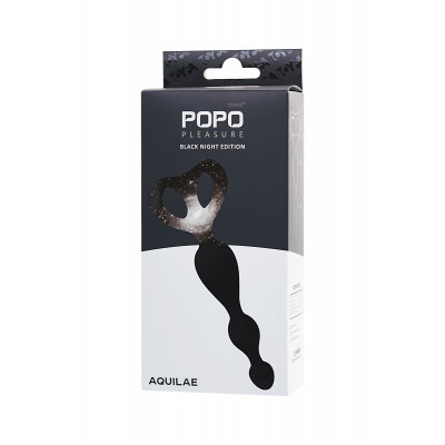 Черная анальная цепочка Aquilae - 18 см. Черная анальная цепочка Aquilae - 18 см.