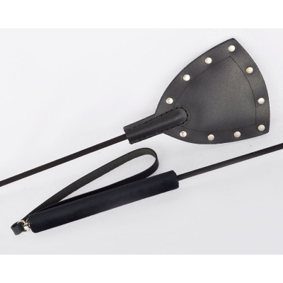 Черный стек Готика с заклепками - 67 см. Черный стек Готика с заклепками - 67 см.