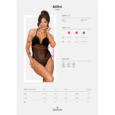 Пикантное боди Alifini с крыльями на спинке Пикантное боди Alifini с крыльями на спинке