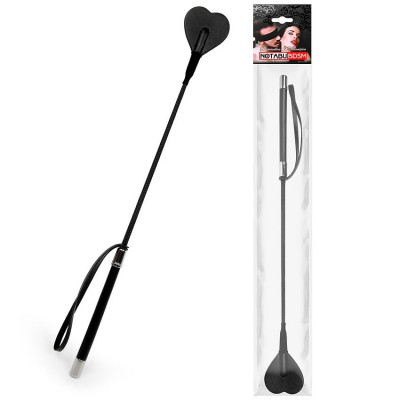 Черный стек с наконечником-сердечком - 54 см. Черный стек с наконечником-сердечком - 54 см.