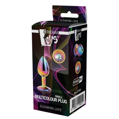 Голографическая анальная втулка с радужным кристаллом - 7,1 см. Голографическая анальная втулка с радужным кристаллом - 7,1 см.