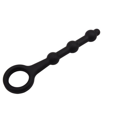 Черная анальная ёлочка Pleasure Piston - 17,5 см. Черная анальная ёлочка Pleasure Piston - 17,5 см.