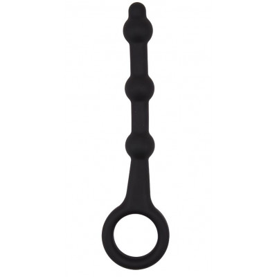 Черная анальная ёлочка Pleasure Piston - 17,5 см. Черная анальная ёлочка Pleasure Piston - 17,5 см.