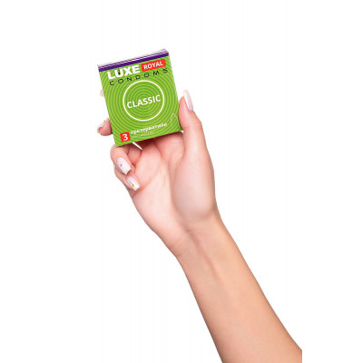 Гладкие презервативы LUXE Royal Classic - 3 шт. Гладкие презервативы LUXE Royal Classic - 3 шт.