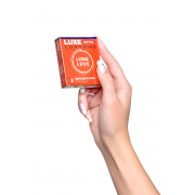 Презервативы с продлевающим эффектом LUXE Royal Long Love - 3 шт.