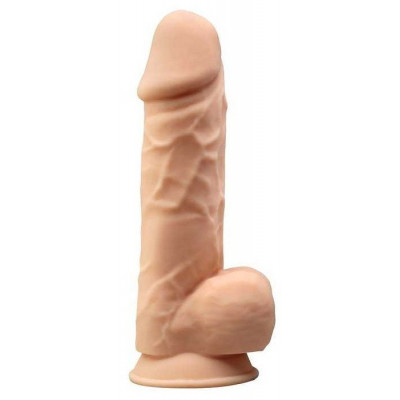 Телесный вибратор-реалистик Silexd Model 1 - 21,5 см. Телесный вибратор-реалистик Silexd Model 1 - 21,5 см.