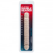 Фаллоимитатор двухсторонний Jr. Veined Double Header 12 - 30,5 см.