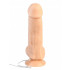 Реалистичный фаллос с вибрацией и проводным пультом - 17 см. Реалистичный фаллос с вибрацией и проводным пультом - 17 см.