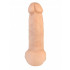 Реалистичный фаллос с вибрацией и проводным пультом - 17 см. Реалистичный фаллос с вибрацией и проводным пультом - 17 см.
