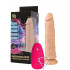Рельефный реалистичный вибромассажёр №9 с проводным пультом - 20 см. Рельефный реалистичный вибромассажёр №9 с проводным пультом - 20 см.