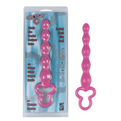 Розовая анальная цепочка Clover Anal Rod - 18 см. Розовая анальная цепочка Clover Anal Rod - 18 см.