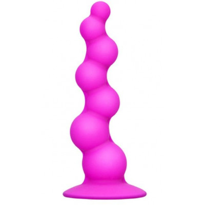 Рельефная лиловая елочка Booty Passion с присоской - 15 см. Рельефная лиловая елочка Booty Passion с присоской - 15 см.