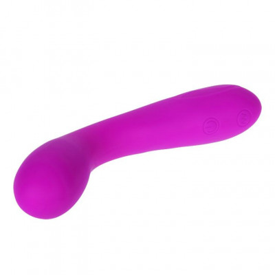 Лиловый изогнутый вибратор Tony - 17 см. Лиловый изогнутый вибратор Tony - 17 см.