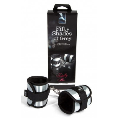 Серо-черные наручники Totally His Серо-черные наручники Totally His