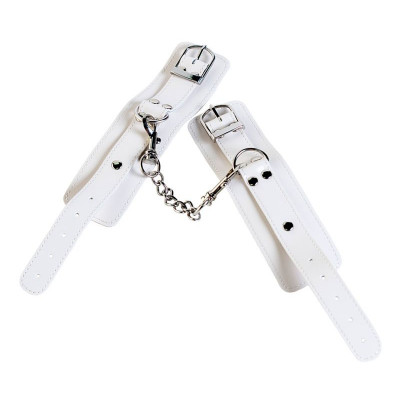 Белые кожаные наручники Белые кожаные наручники