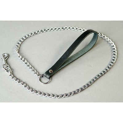 Поводок на кожаной ручке Поводок на кожаной ручке