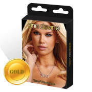 Золотистая цепочка с подвеской SEXY