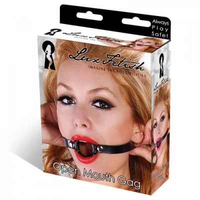 Чёрный кляп с кольцом Чёрный кляп с кольцом