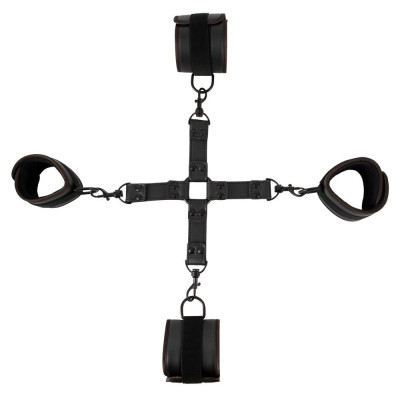 Черный набор крестовой фиксации Bondage Set Черный набор крестовой фиксации Bondage Set