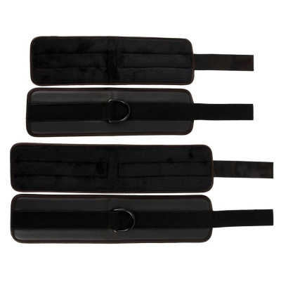 Черный набор крестовой фиксации Bondage Set Черный набор крестовой фиксации Bondage Set