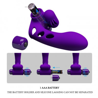 Фиолетовая вибронасадка на палец Orlando Фиолетовая вибронасадка на палец Orlando